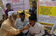 Hunger strike of Teacher broken due to AAP-MUMBAI