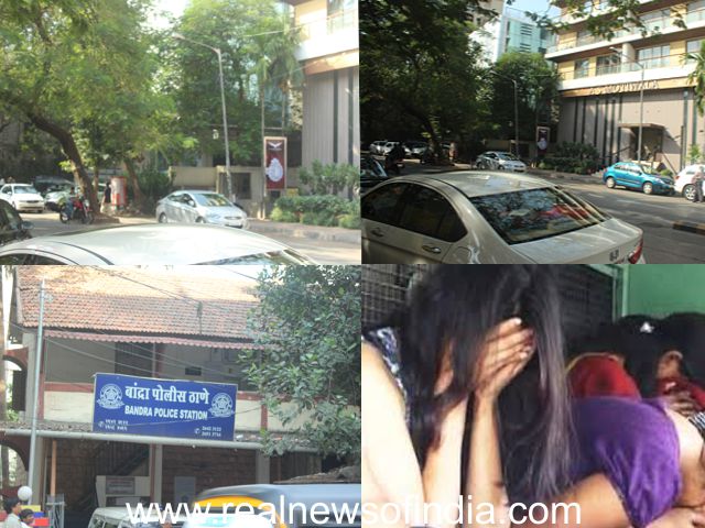 SS branch raids big prostitution racket, in Bandra West with the help of Real News of India.