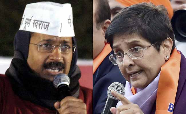 Arvind Kejriwal, Kiran Bedi in tough battle for Delhi CM: Poll