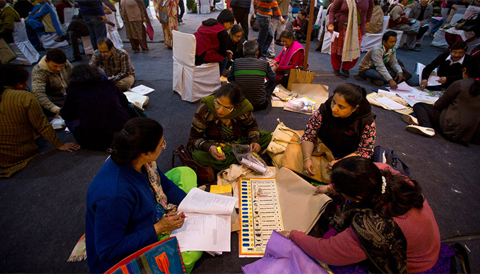 Delhi is voting today