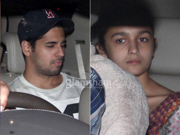 Rumoured couple Alia Bhatt and Sidharth Malhotra spotted together