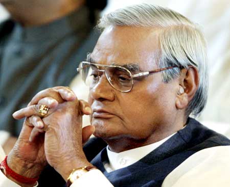 Atal Bihari Vajpayee conferred Bharat Ratna by President Pranab Mukherjee