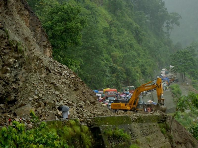 Gurung on landslide damage