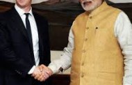 Dressed in dark suit, Facebook’s Mark Zuckerberg meets PM Modi