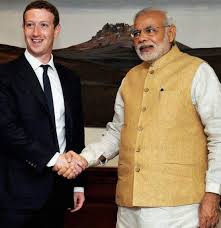 Dressed in dark suit, Facebook’s Mark Zuckerberg meets PM Modi