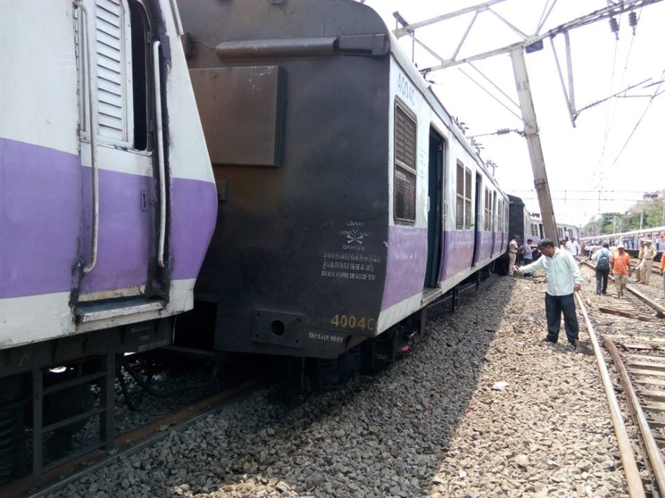 Mumbai: Seven coaches of a local train derail near Andheri, no injuries reported