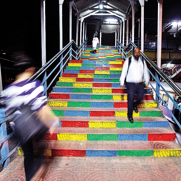 Mumbai: 47-year-old teacher, students give Matunga railway station a bright makeover