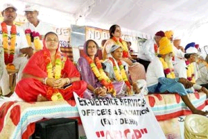 OROP: Retired Paramilitary Personnel Protest At Jantar Mantar