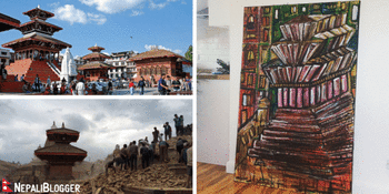 How I Helped Nepal Auctioning My Painting Of Destroyed Kathmandu Temple