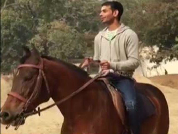 Fodder for thought? Lalu’s son Tej Pratap Yadav rides a horse to ‘curb pollution’
