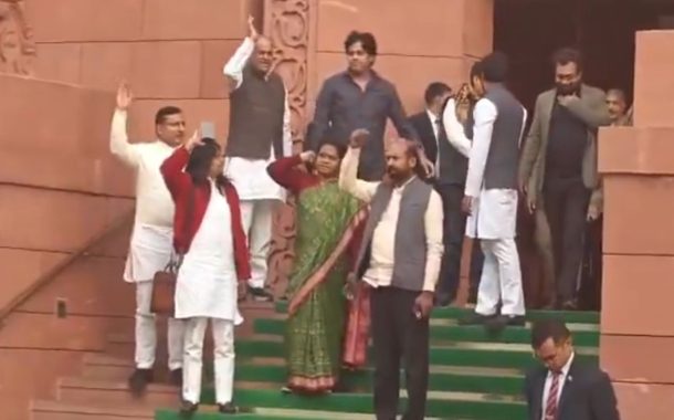 Opposition stages protest, walks out of Rajya Sabha