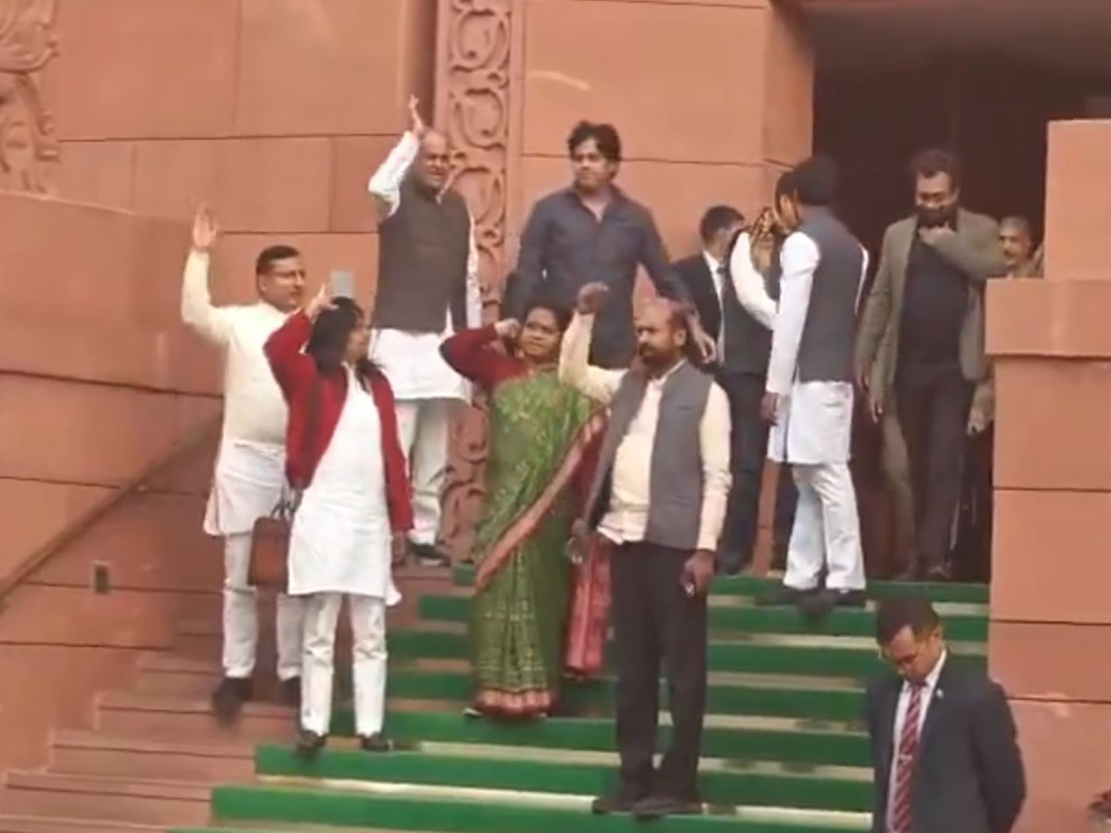 Opposition stages protest, walks out of Rajya Sabha