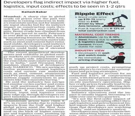 CRUDE OIL SURGE & INDIA’S REAL ESTATE SECTOR: A PMC’S PERSPECTIVE ON COST ESCALATION, RISK MITIGATION & REDEVELOPMENT VIABILITY