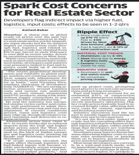 CRUDE OIL SURGE & INDIA’S REAL ESTATE SECTOR: A PMC’S PERSPECTIVE ON COST ESCALATION, RISK MITIGATION & REDEVELOPMENT VIABILITY