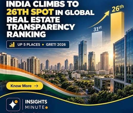 India Climbs to 26th in Global Real Estate Transparency Rankings, Named Asia-Pacific’s Top Improver